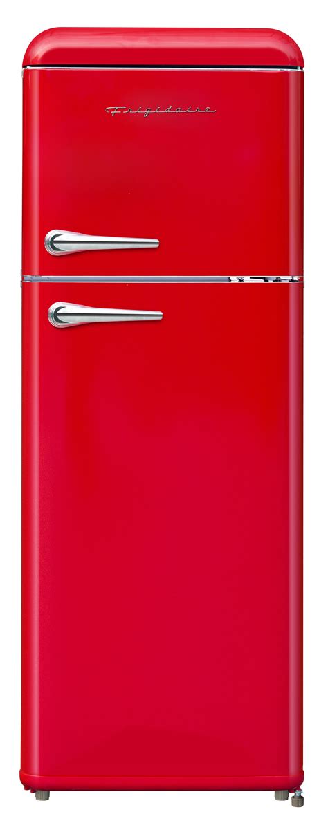Frigidaire 7.5 Cu. Ft. Top Freezer Refrigerator in RED, Rounded Corners