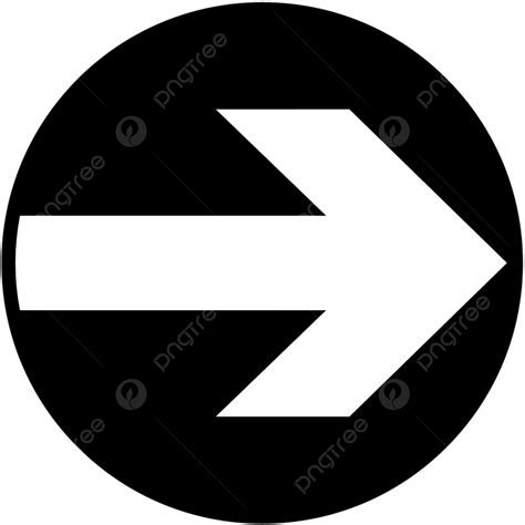 Flecha Blanco Y Negro Signo Png Dibujos Tipográfico Símbolos