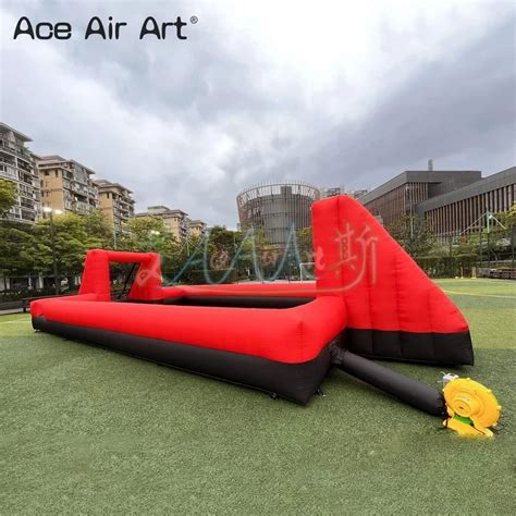 Giant Outdoor Inflatable Soccer Field Inflatable Football And Soccer