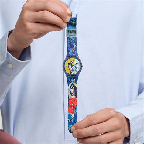 Reloj Swatch Chagall S Blue Circus Suoz Azul Btime