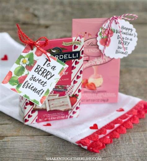 Strawberry Themed Ts Berry Sweet Printable Tags Valentine