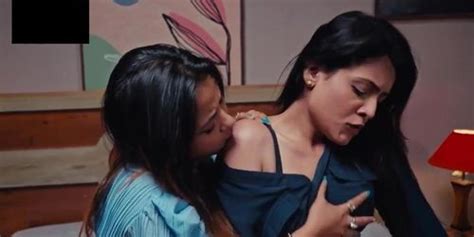 Indian Horny Milf Bhabhi Watching Lesbian Sex Web Series Hot Scenes Edited Music Added