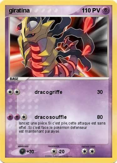 Pok Mon Giratina Dracogriffe Ma Carte Pok Mon