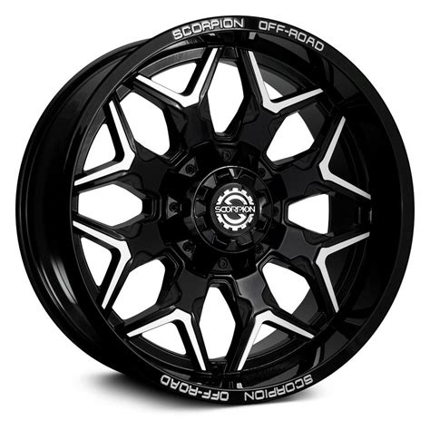 SCORPION® DEFENDER Wheels - Black with Machined Face Rims