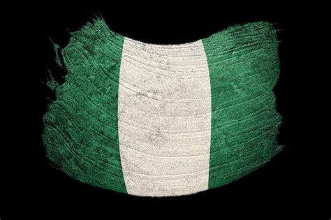 Premium Photo Grunge Nigeria Flag Nigeria Brush Stroke