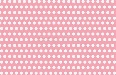 White Polka Dot On Pink Background Seamless Pattern Background Vector