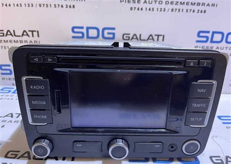 Radio Cd Player Navigatie Rns Vw Passat Cc Cod