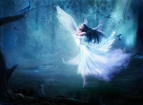 Hd Wallpaper Black Haired Woman Illustration Fantasy Fairy