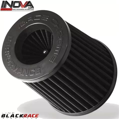 Filtro De Ar Esportivo Duplo Fluxo Race Chrome Black Race Corsa Vectra