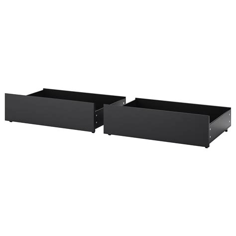 MALM Underbed storage box for high bed, black-brown, Queen/King - IKEA