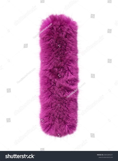 Pink Fur Alphabet Furry Furry Letter Stock Illustration 2003289251