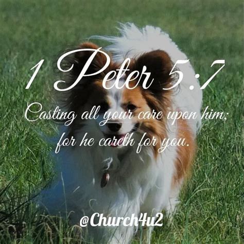 Peter Casting All Your Care Upon Him For He Careth For You