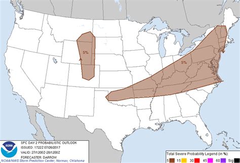 Storm Prediction Center Jul 26 2017 1730 UTC Day 2 Convective Outlook