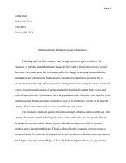 Exam 1 Essay HIST 1493 Docx West 1 Emma West Professor Carlisle HIST