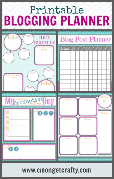 Keeping Organized With My Printable Blogging Planner And Free