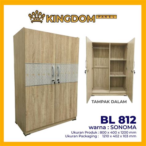 Jual Jtr Lemari Pakaian Kayu Gantung Baby Locker Minimalis Shopee