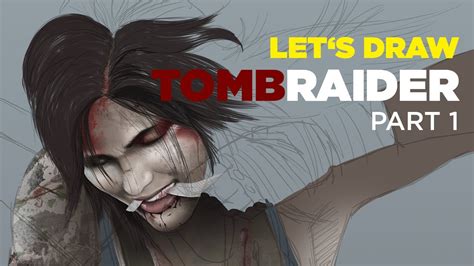 Let S Draw Lara Croft Tomb Raider Part Digital Painting Youtube