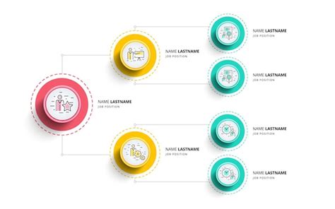 Infographie De Graphique Organigramme De Hiérarchie Commerciale