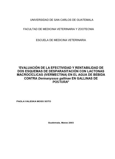 Evaluación de la efectividad y rentabilidad de dos esquemas de