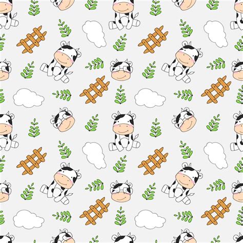 Premium Vector | Cute adorable baby goat playing seamless pattern