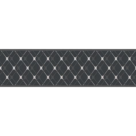 Self-adhesive border diamond pattern – black, white
