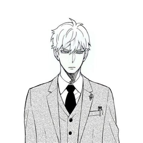 An Anime Character Wearing A Suit And Tie