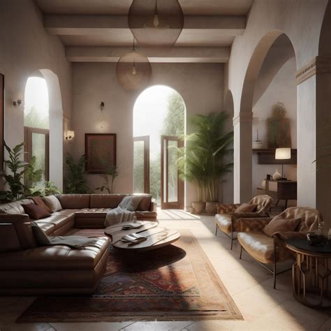 Premium Photo | Mediterranean style interior of living room in luxury house