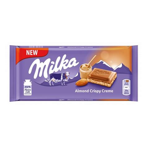 Chocolate Milka Creme Crunchy Almonds 90g | Submarino