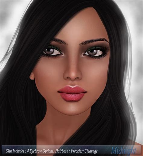 Second Life Marketplace Mué Nisha Caramel Midnight Skin