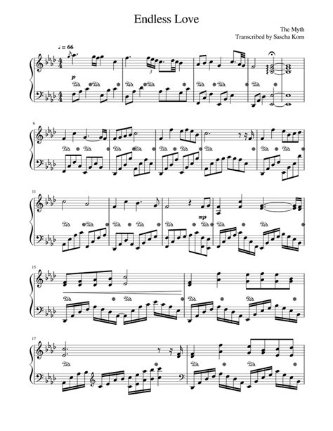 Endless Love Sheet music for Piano (Solo) | Download and print in PDF ...