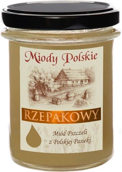 Miody Polskie Miód Nektarowy Rzepakowy 250G Ceny i opinie Ceneo pl