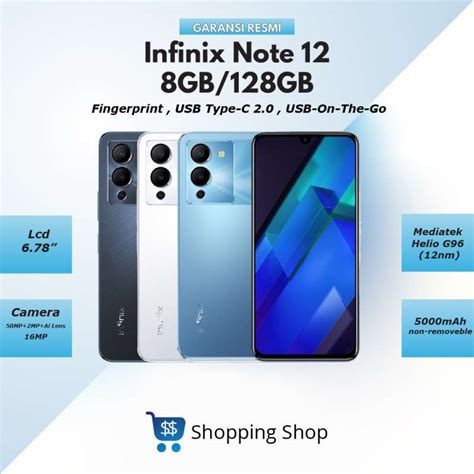Jual Infinix Note 12 8/128GB - Garansi Resmi di Seller shopping shop ...