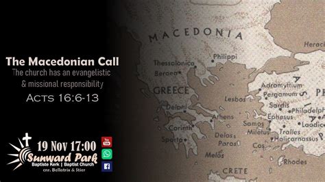 The Macedonian Call Acts 16 6 13 YouTube