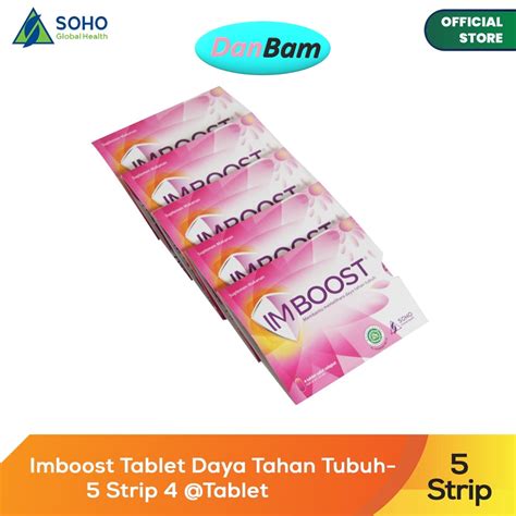 Jual Imboost Tablet Daya Tahan Tubuh 5 Strip 4 Tablet Shopee Indonesia