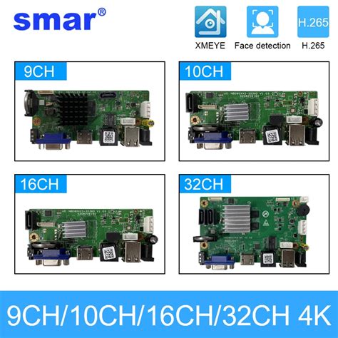 Smar Cctv Ch Ch Ch Ch K Nvr Motherboard For Mp Mp Ip Camera