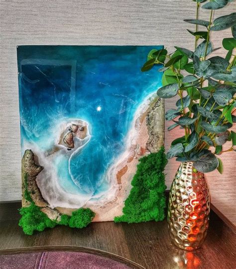 Море из эпоксидной смолы | Painting, Art