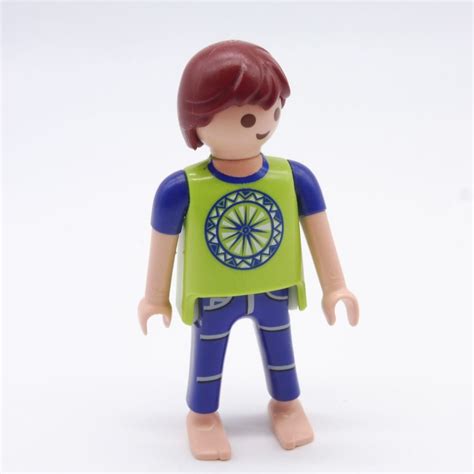 Playmobil Homme Vert Et Bleu Pieds Nus