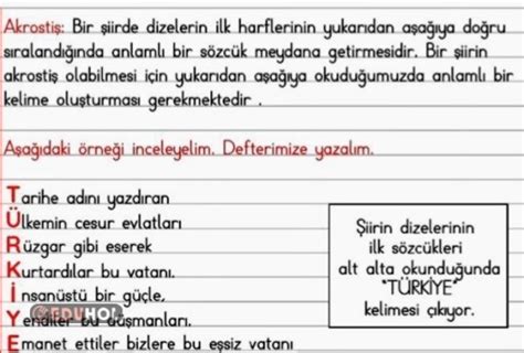 Akrosti Nedir Defter Zet Ve Eduhol Etkinlik Ndir Oyun Oyna