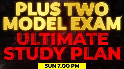 Plus Two Model Exam Ultimate Study Plan Exam Winner 2 YouTube