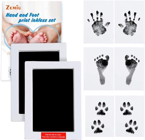 Xl Clean Touch Ink Pads For Baby Handprints And Footprints Zemiu