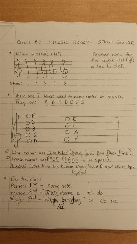 Music Theory Study Guides Heritage High School Chorus