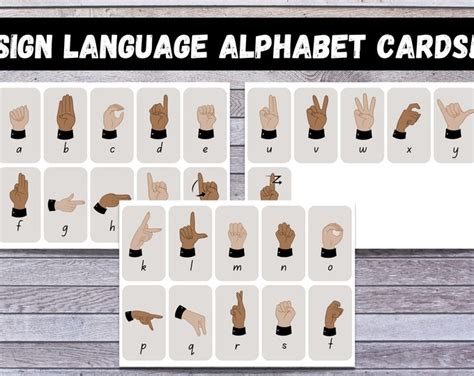 Basic Sign Language Digital Pack Sign Language Cards Asl Etsy Canada