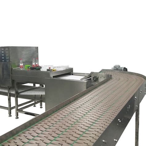 Industrial Plastic Sus304 Chain Slat Plate Conveyor System Machine China Slat Chain Plate