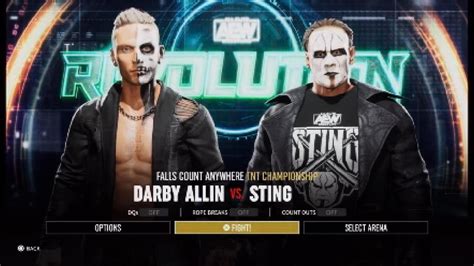 Darby Allin Vs Sting AEW Fight Forever Tnt Championship Match YouTube