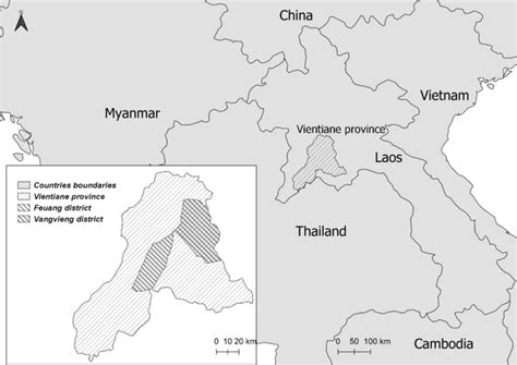 Map of Lao PDR and the study areas | Download Scientific Diagram