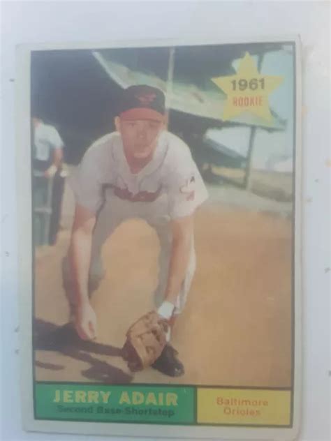 Topps Jerry Adair Baltimore Orioles Eur Picclick Fr