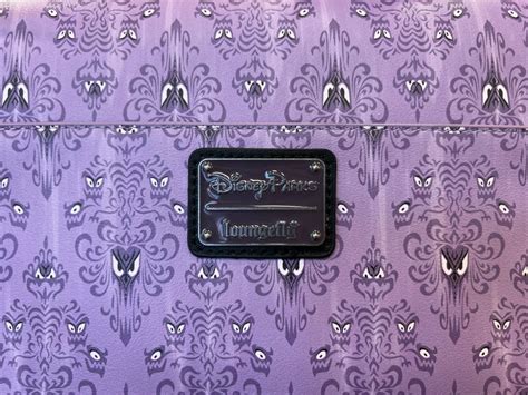 New Haunted Mansion Loungefly Wallpaper Bag And Id Holder