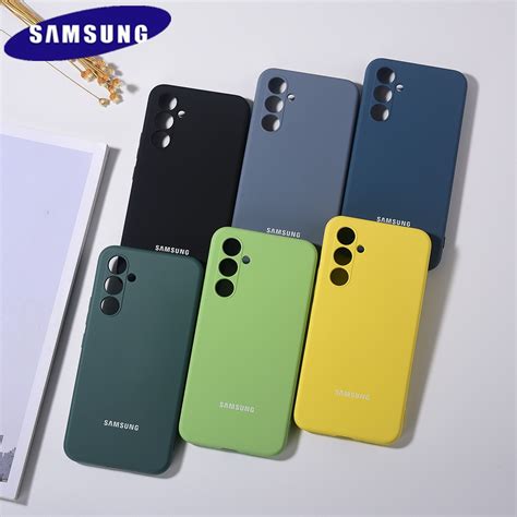 Original Samsung Galaxy A54 A34 A24 5G Case Silky Silicone Cover Soft