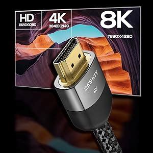 Zeskit Maya K Gbps Certified Ultra High Speed Hdmi Cable K K