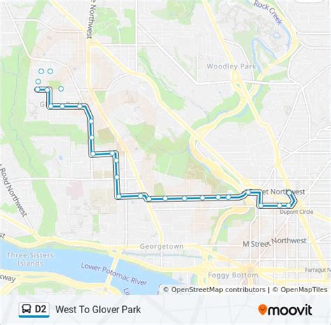 D2 Route Schedules Stops And Maps West To Glover Park Updated